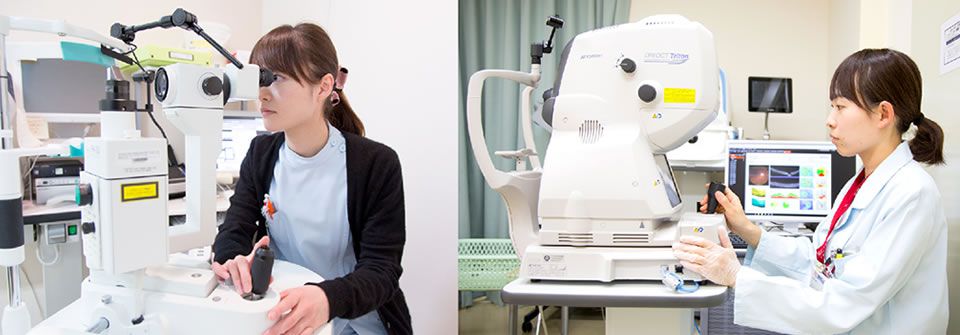 南東北眼科クリニック検査機器と看護師